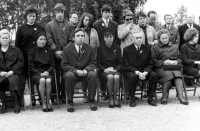 Zdeněk Dragoun´s family at the funeral on 24 August 1968 