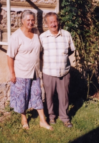 With his second wife Věra Novotná, 1997
