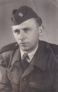 Jan Zmrhal at the Technical auxiliary battalion military unit