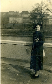 Aunt Růžena in Frýdek-Místek in 1937