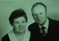 Pan Šimánek s manželkou Martou roz. Pončovou, Batelov, 1985