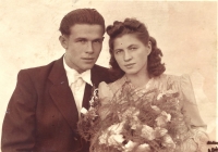 Wedding photograph of Františka's parents, 1941
