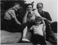 S rodinou v severních Čechách 1954/1955