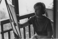 Při práci na Živohošti v roce 1958, Clara Istlerová 