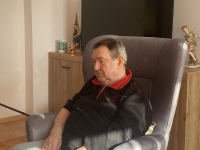 Pamětník Jaroslav Jochec při vyprávění pro Paměť národa