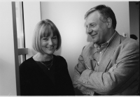 Clara Istlerová s aktuálním partnerem Karlem Hvížďalou