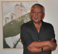 Opening an exhibition of his paintings in Chotěšov in 2011	