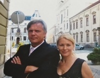 With his wife Milena, 2006
