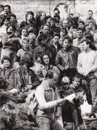Bradlo, květen 1989- manifestace na počest M. R. Štefánika