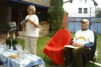 Siblings Jana Rohlíková and Jiří Rohlík at a family reunion in 2018
