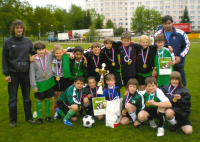 Michal Polman s fotbalovým týmem