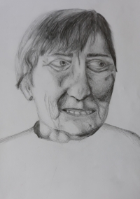 Portrét Hany Pangrácové - autorka Martina Dorošenko 