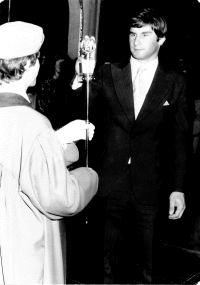 Michal Polman na promoci