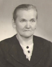 Anna Kosinová, pamětníkova babička ze strany matky, 1960