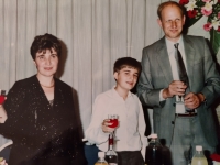 Praha, január 1990, na Václavskom námestí