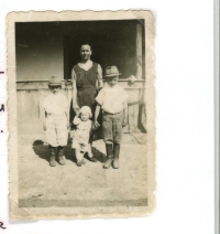 Photography from Slovenská Komlóš, mother and Michal and brothers Ján and Pavel.
