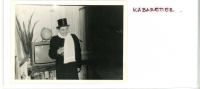 Photograph of Michal's profession as a "cabaret artist".

