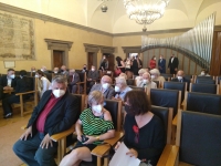 Zdeněk Serinek během předání cen plzeňským rodákům, In Memoriam J. Serinkovi, 2021