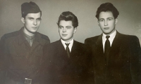 From the left, brothers Jan 21 years, Štefan 16 years, Josef 14 years, 1948
