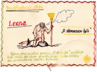 An example of a diploma that were created for ski tours in Bedřichov
