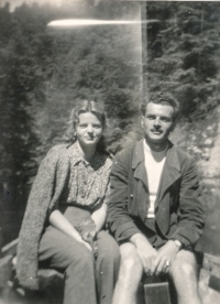 Her parents, the end of 1940s