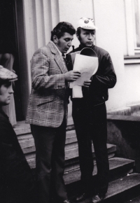 Jindřich Kubienka (vlevo) / Karviná / 70. léta
