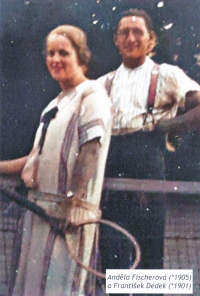 Parents Anděla Dedková and František Dedek, 1920s