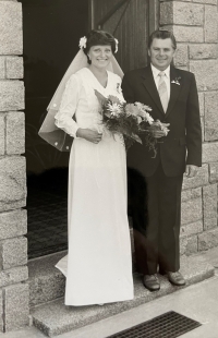 Daughter Lenka's wedding, 1981