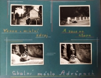 Fotografie z čundru do skalního města Adršpach, 1965