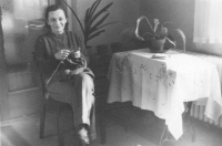 The witness's mother Helena Závodská, Prague, 1955 