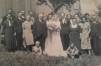 The wedding of the Strachota couple, 1939