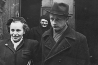 The wedding of the witness's parents, Staroměstská radnice in Prague, 29th of November 1946 