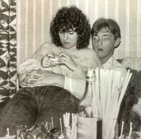 Zbyněk Jakš s manželkou 1990
