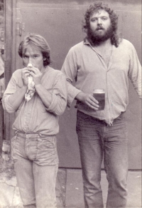Milan Bouška (vpravo), 80. léta