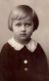 Jaromíra Junková, about three years old