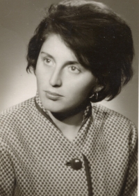 Pamětníkova manželka Vlasta, rozená Zdobinská, 1962