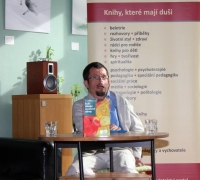 Miroslav Kudláček at the presentation of his book Svět mozkové obrny (The World of Cerebral Palsy), 2012