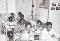 Children in the classroom at the Fim Motel