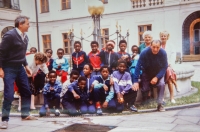 Children and teachers during an outing