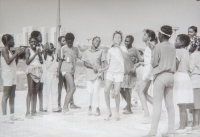 Children playing at the Fim Motel