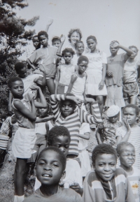 Children and teachers during an outing