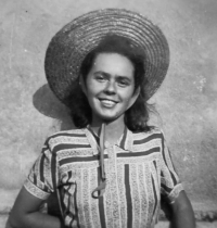 Hana Dobešová v mládí