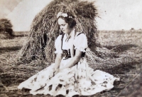 Hana v kroji na slavnosti Soukenické doušky v Rychnově nad Kněžnou