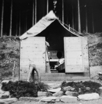 Stan Hany na skautském táboře