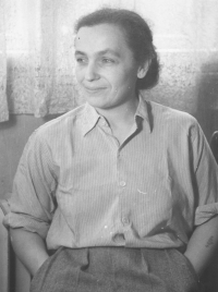 Helena Závodská, the witness's mother, circa 1958 