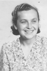Helena Závodská, the witness's mother, circa 1952 