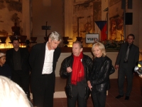 Eva Jiřičná with Václav Havel and Jan Kaplický