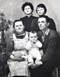 Rodina na vánoce, rok 1959