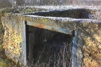 Zbytky německého bunkru z 2. světové války, odkud bylo ostřelováno okolí Brněnské přehrady
