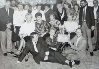 Reunion of Zdeněk Musil's classmates´ from the eleven-year school, 1989